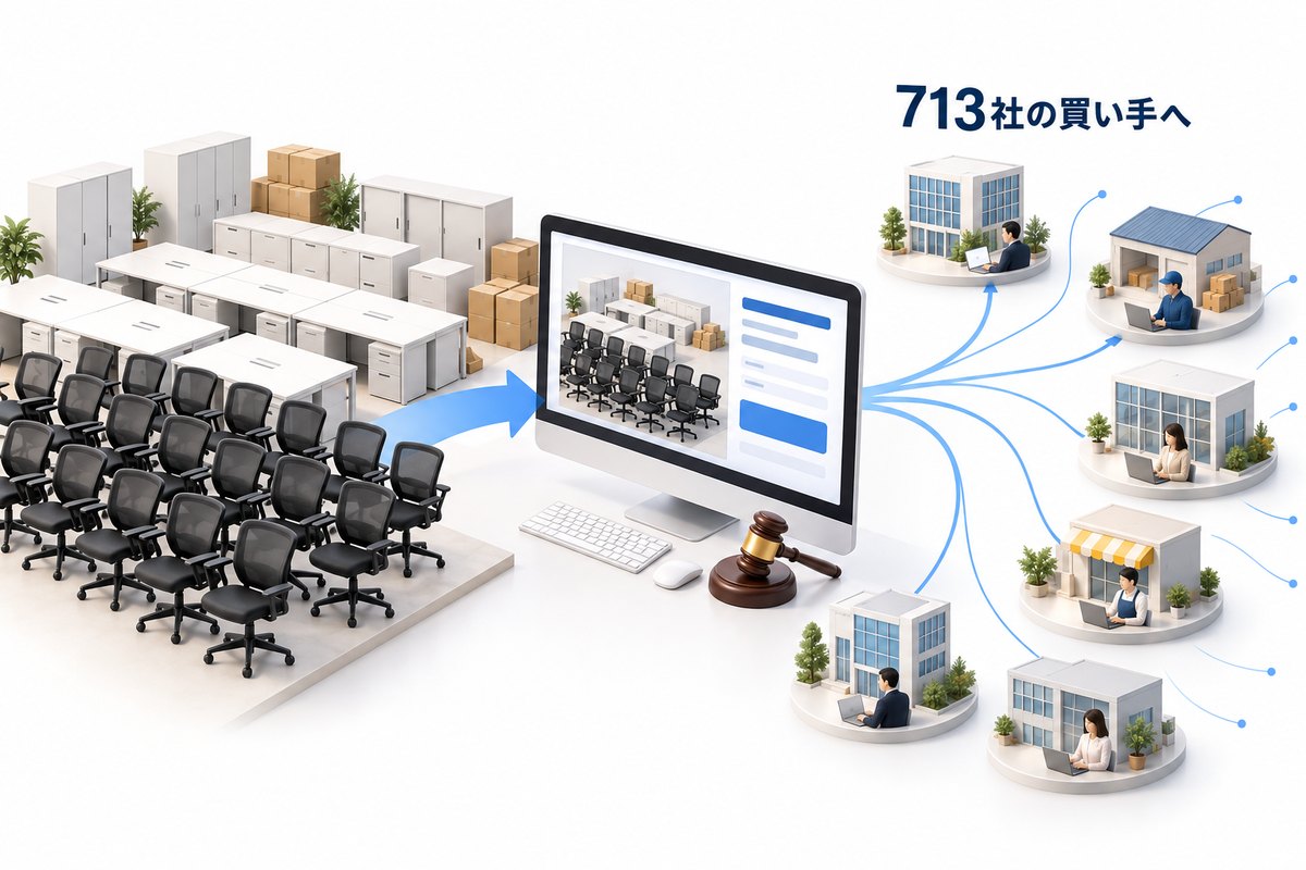 713社の買い手に一度で届く